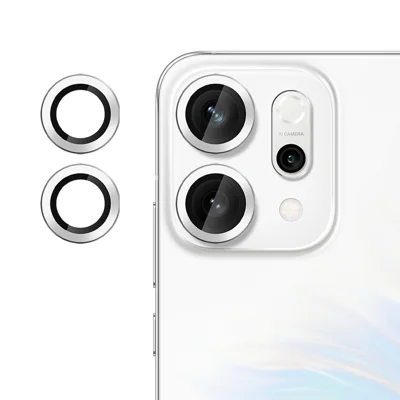 For Oppo Reno14 Pro 5G (Global) Camera Lens Protector Ultra Thin CD Vein HD 9H Tempered Glass Lens Film - Silver