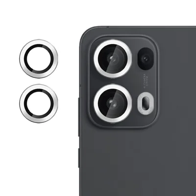 Protetor de Lente para Oppo Reno13 Pro 5G, Filme de Vidro Temperado Ultrafino CD Veia HD 9H - Prata