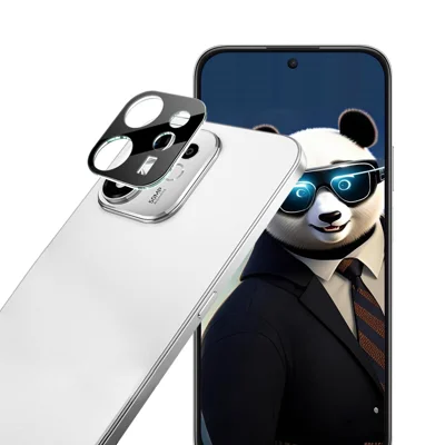 IMAK till Honor 600 Smart 5G Härdat Glas Heltäckande Objektivfilm + Akryllock - Svart - Svart