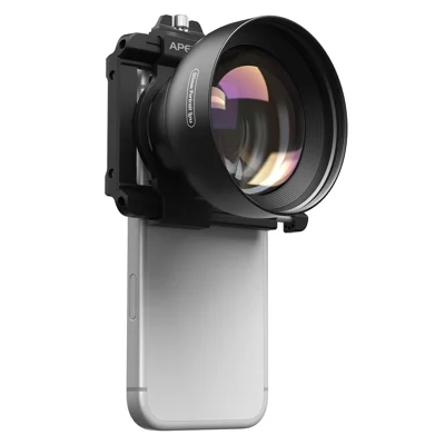 APEXEL APL-PL2X 50mm F1.05 2X Telefotograferingslinse med universalclip til mobiltelefon