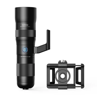 APEXEL APL-T20-60X17MM 20-60X 17 mm teleobjektiv for telefon til udendørs fugleobservation og fotografering - Sort