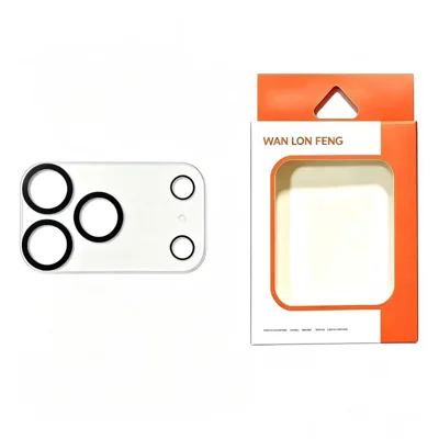  WANLONFENG for iPhone 18 Pro Camera Lens Protector Clear Silk Printing Tempered Glass Lens Film - Transparent