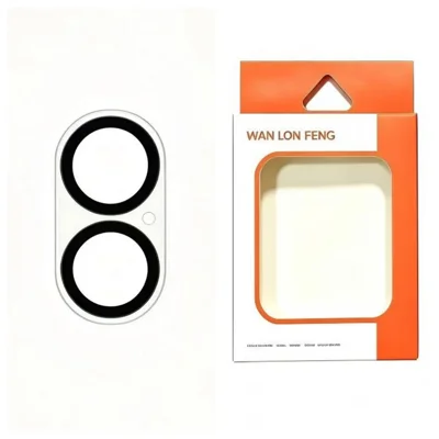  WANLONFENG for iPhone 17 Camera Lens Protector Clear Silk Printing Tempered Glass Lens Film - Transparent