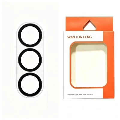  WANLONFENG til Samsung Galaxy S24+ Kameraobjektivbeskytter Transparent Silk Printing Tempereglass Objektivfilm - Gennemsigtig