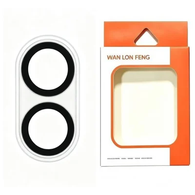 WANLONFENG pour Samsung Galaxy Z Flip8 Protecteur d'objectif caméra Verre trempé transparent avec impression soyeuse - Transparent