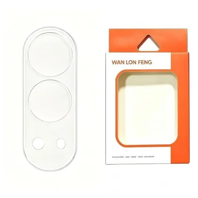  WANLONFENG for iPhone Fold Camera Lens Protector Tempered Glass HD Clear Full Coverage Lens Film - Transparent