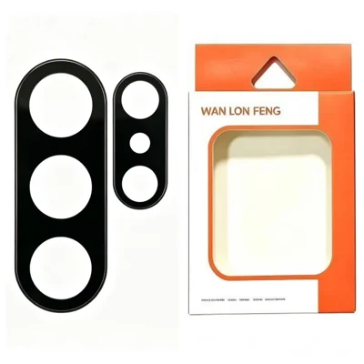  WANLONFENG para Samsung Galaxy S26 Ultra Protector de Lente de Cámara Impresión de Seda Película de Vidrio Templado a Prueba de Rayones - Negro