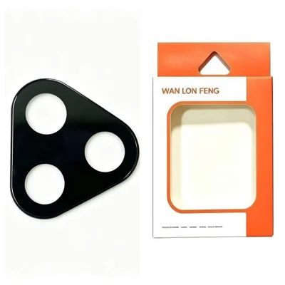 WANLONFENG para Honor 400 Lite 5G Protector de Lente de Cámara Impresión de Seda Película de Cristal Templado a Prueba de Rayones - Negro