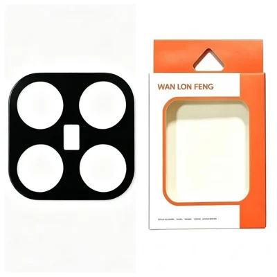 WANLONFENG til Xiaomi 17T Kameraobjektivbeskytter Silkeprint Anti-kridt Hærdet Glasfilm - Sort