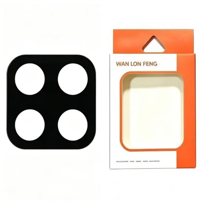  WANLONFENG for Honor 400 Smart 4G / Honor X7d 4G / Honor 400 Smart 5G Camera Lens Protector Silk Printing Anti-Scratch Tempered Glass Film - Black