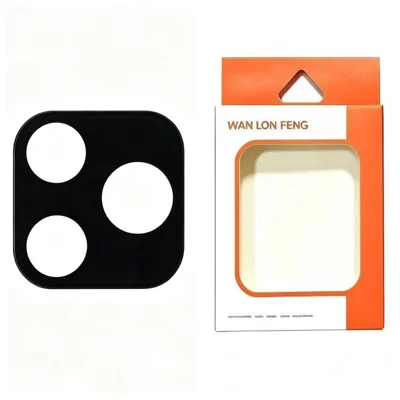 WANLONFENG per Honor 600 Lite 5G Protezione Obiettivo Fotocamera Stampa Serigrafica in Vetro Temperato Antigraffio - Nero