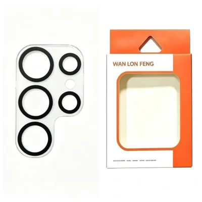  WANLONFENG for Samsung Galaxy S25 Ultra Camera Lens Protector Clear Silk Printing Tempered Glass Lens Film - Transparent