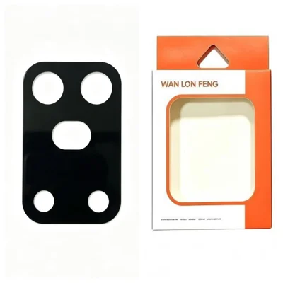  WANLONFENG for Honor 600 Pro 5G Camera Lens Protector Silk Printing Anti-Scratch Tempered Glass Film - Black