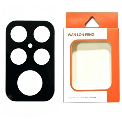  WANLONFENG for Xiaomi Poco F8 Ultra / Xiaomi Redmi K90 Pro Max 5G Camera Lens Protector Silk Printing Anti-Scratch Tempered Glass Film - Black