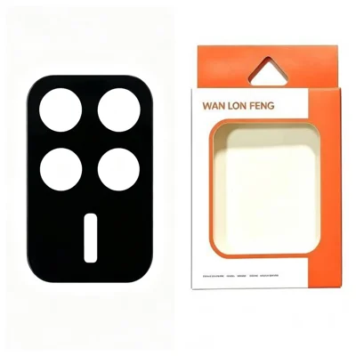WANLONFENG voor Xiaomi Poco F8 Pro 5G / Xiaomi Redmi K90 5G Cameraobjectiefbeschermer Zijdeprint Krasbestendige Gehard Glasfolie - Zwart