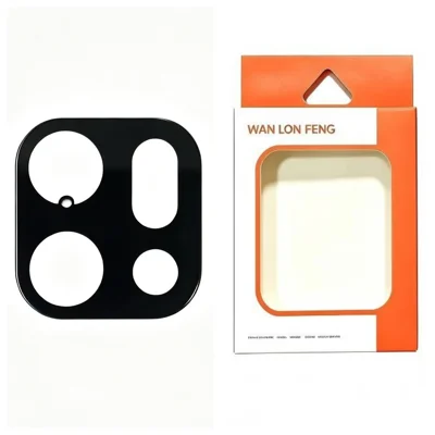  WANLONFENG for Oppo Find X9 Pro 5G Camera Lens Protector Silk Printing Anti-Scratch Tempered Glass Film - Black