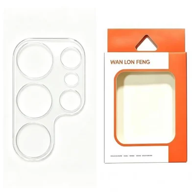  WANLONFENG for Samsung Galaxy S24 Ultra Camera Lens Protector Tempered Glass HD Clear Full Coverage Lens Film - Transparent
