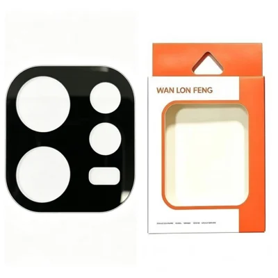  WANLONFENG for Oppo Reno15 5G (China) / Oppo Reno15 Pro 5G (Global) Camera Lens Protector Silk Printing Anti-Scratch Tempered Glass Film - Black
