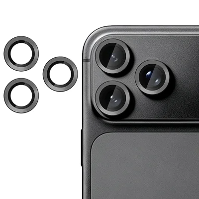  Til iPhone 18 Pro Max / iPhone 18 Pro Kameraobjektivbeskytter Ultra Tynd CD Åre Tempered Glass Objektivfilm - Sort