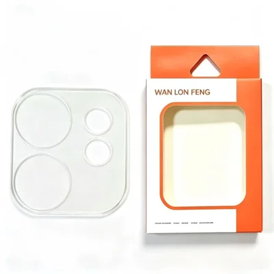  WANLONFENG för Honor 600 Smart 5G Kamerahöjdschutz Härdat Glas HD Klar Fullt Täckande Linsfilm - Transparent