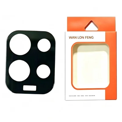 WANLONFENG för Xiaomi Redmi 17 5G / Xiaomi Redmi 17 4G Objektivskydd Silk Printing Anti-scratch Härdat Glasfilm - Svart