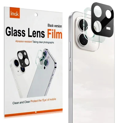  IMAK for Xiaomi Redmi Note 17 Pro Max 5G Tempered Glass Full Cover Lens Film + Acrylic Cap - Black
