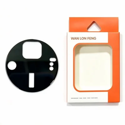 WANLONFENG para Honor Magic9 Pro Max 5G Protetor de Lente da Câmera Impressão em Seda Filme de Vidro Temperado à Prova de Arranhões - Preto