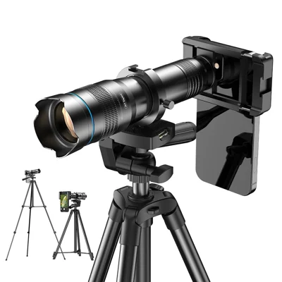 APEXEL APL-36XCR50 Aluminum Alloy 36X Telephoto Lens Phone Camera for Bird Watching Hiking