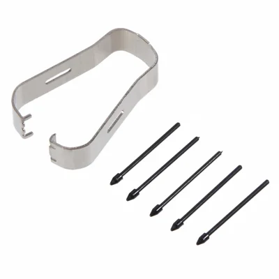 5Pcs Touch Stylus Tips with Clip (Without Logo) for Samsung Galaxy S21 Ultra 5G G998 / S22 Ultra 5G S908 / S23 Ultra S918 / S24 Ultra S928 -  Black