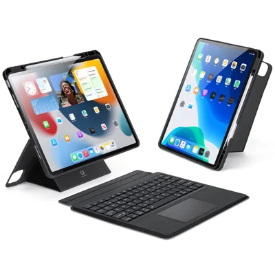 DUX DUCIS DK Series for iPad Air 13 (2026) / (2025) / (2024) / Pro 12.9 (2022) / (2021) / (2020) Spanish Keyboard Bluetooth-Compatible 5.0 with Tablet Case