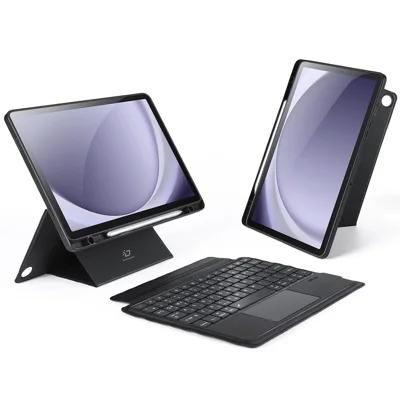 DUX DUCIS DK Series for Samsung Galaxy Tab A9+ Korean Keyboard with Backlight + Tablet Leather Case