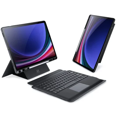 DUX DUCIS DK Series for Samsung Galaxy Tab S10+ / S9+ / S9 FE+ Bluetooth-compatible English Keyboard with Folio PU Leather Cover