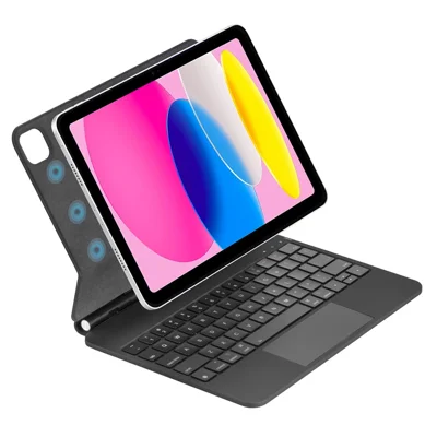 WIWU MK-002 For iPad (2025) / 10.9 (2022) Bluetooth-Compatible Keyboard Magnetic Leather Tablet Stand Case