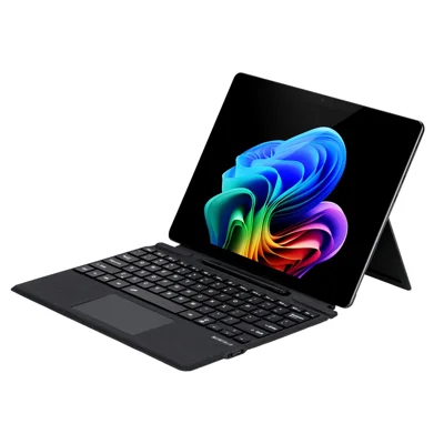 2089D Colorful Backlight Bluetooth-compatible Keyboard for Microsoft Surface Pro 11 / 10 / 9 / 8 / X - Black