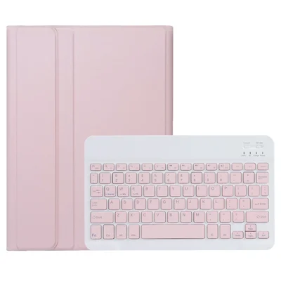AH15 For Honor Pad X9 / X8 Pro Leather+TPU Tablet Cover with Bluetooth-compatible Keyboard - Pink
