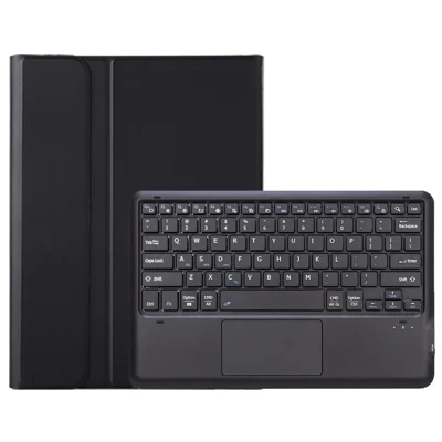 AH26-A For Honor Pad GT Pro Ultra-Thin Leather Tablet Cover + Bluetooth-compatible Keyboard with Touchpad - Black