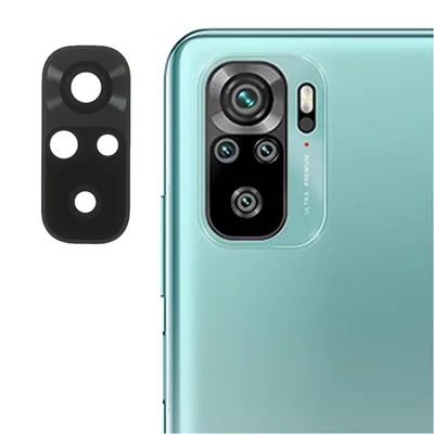 For Xiaomi Redmi Note 10 4G OEM Rear Camera Glass Lens Cover Replacement Part - Black
