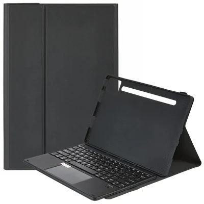 For Lenovo Idea Tab Pro Leather Case with English Ukrainian Bluetooth-Compatible Keyboard with Touchpad