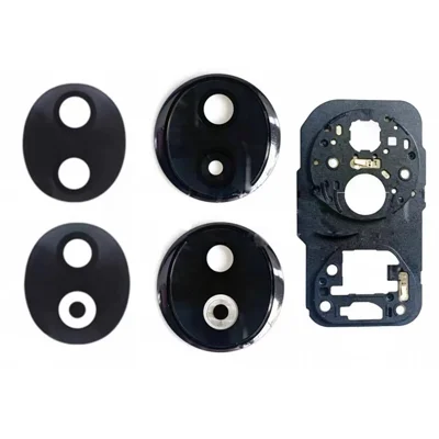 For Honor 90 OEM Back Camera Lens Holder Cover with Glass Part (Without Logo) - Black