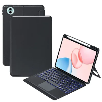 TH29-AS For Honor Pad 10 Backlit Touchpad Bluetooth-Compatible Keyboard Leather Case