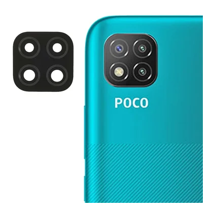 OEM Rear Back Camera Glass Lens Replacement Part for Xiaomi Poco C3 (M2006C3MII, MZB07RIIN, MZB07RJIN, MZB07QAIN, MZB07RLIN, MZB07RKIN, MZB07RHIN)
