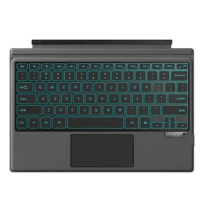 For Microsoft Surface Pro 7 / 6 / 5 / 4 Rechargeable Magnetic Bluetooth-compatible Wireless Keyboard with Backlit