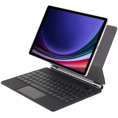 Bluetooth-compatible Keyboard Case for Samsung Galaxy Tab S9 FE X510 X516 / S9 X710 X716B X718U / S8 X700 X706 / S7 T870 with Trackpad and Backlit