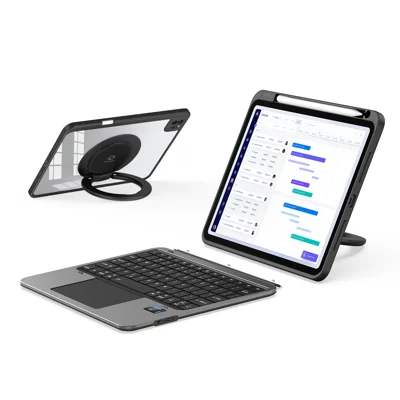 DUX DUCIS For iPad Pro 11 (2021) / iPad Pro 11 (2020) / iPad Pro 11 (2022) Detachable Keyboard Case  VK Series Kickstand Tablet Cover with Touchpad - Black