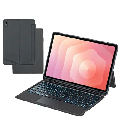 T730B-AS til Samsung Galaxy Tab S11 X730 X736B aftagelig trådløs tastaturtaske med touchpad/Baggrundslysning