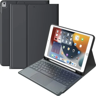 WR030 For iPad Pro 13 (2025)  /  (2024) 7-color Backlit Magnetic Detachable Wireless Bluetooth-compatible Keyboard Case with Touchpad