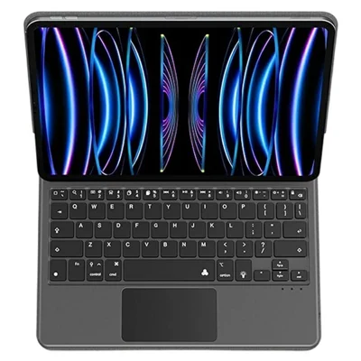 WR237 Magnetic Floating Keyboard Case for iPad Air 11 (2026) / (2025) / (2024) / Pro 11 (2022) / (2021) / (2020) / (2018) / Air (2022) / (2020) Tablet Cover