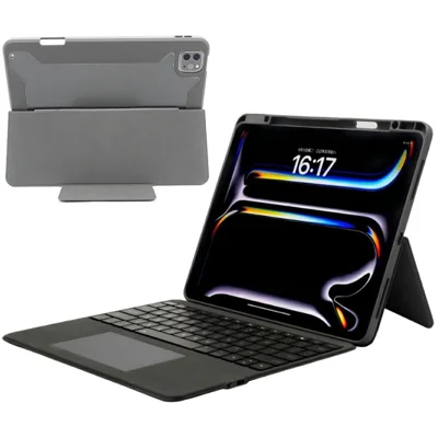 WR303 For iPad Air 11 (2024) / Pro 11 (2024) Magnetic Keyboard Case with Backlit / Touchpad, Detachable Tablet Cover