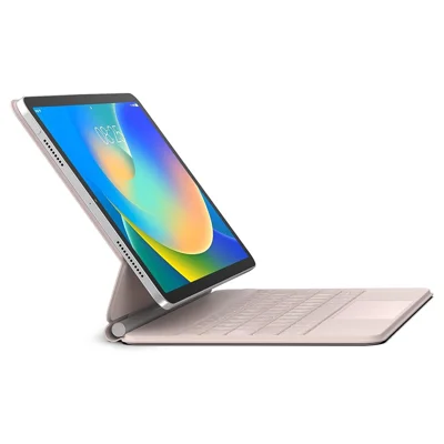 For iPad (2025) / iPad 10.9 (2022) Magnetic Floating Bluetooth-compatible Keyboard Case with Touchpad - Pink