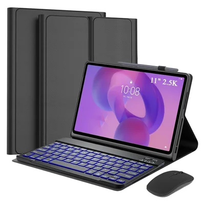 Bluetooth-kompatibles Keyboard für Lenovo Idea Tab / M11 / K11 (TB336FU / TB330FU) Abnehmbare Tastaturhülle mit Maus